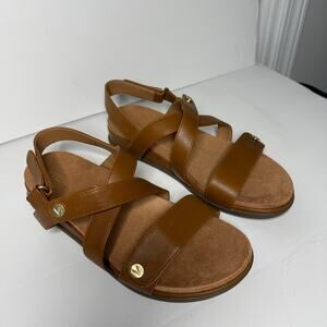 Vionic Cypress Brown Slide Heel Sandals size 9